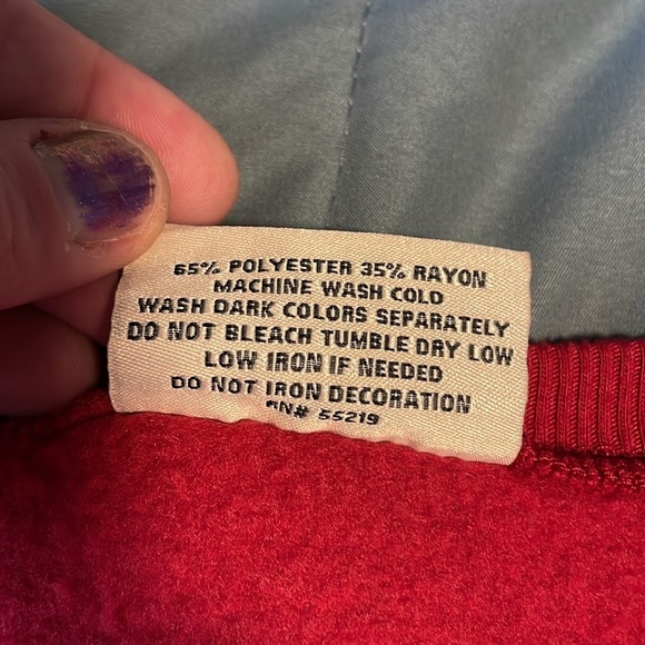 Taylor Swift Swiftie Sweatshirt Medium Red Hoodie Crewneck TS Merch Tour Red Era - Picture 14 of 14